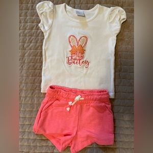 Bailey Monogram Easter Outfit Set Size 2T